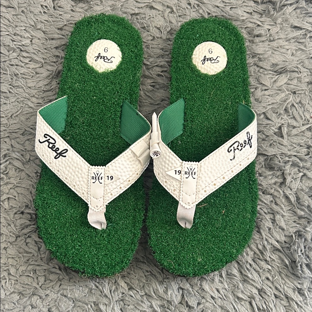 Reef Green and White Sandals